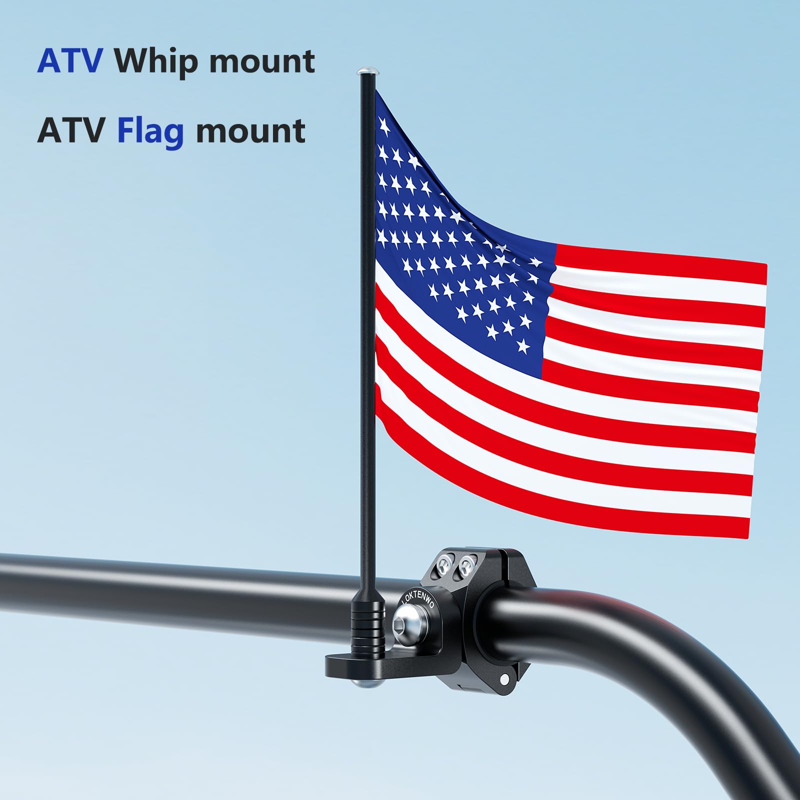 LOKTENWO installed on ATV in off-road scene improving visibility