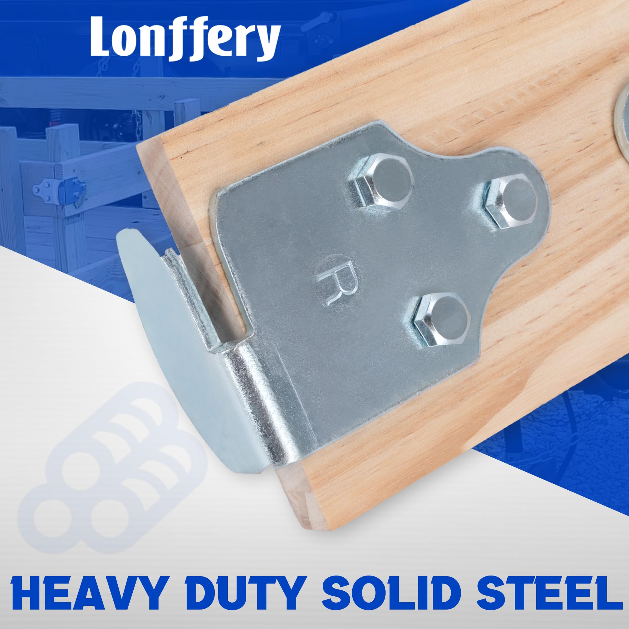 Lonffery galvanized finish close-up resisting rust for long life