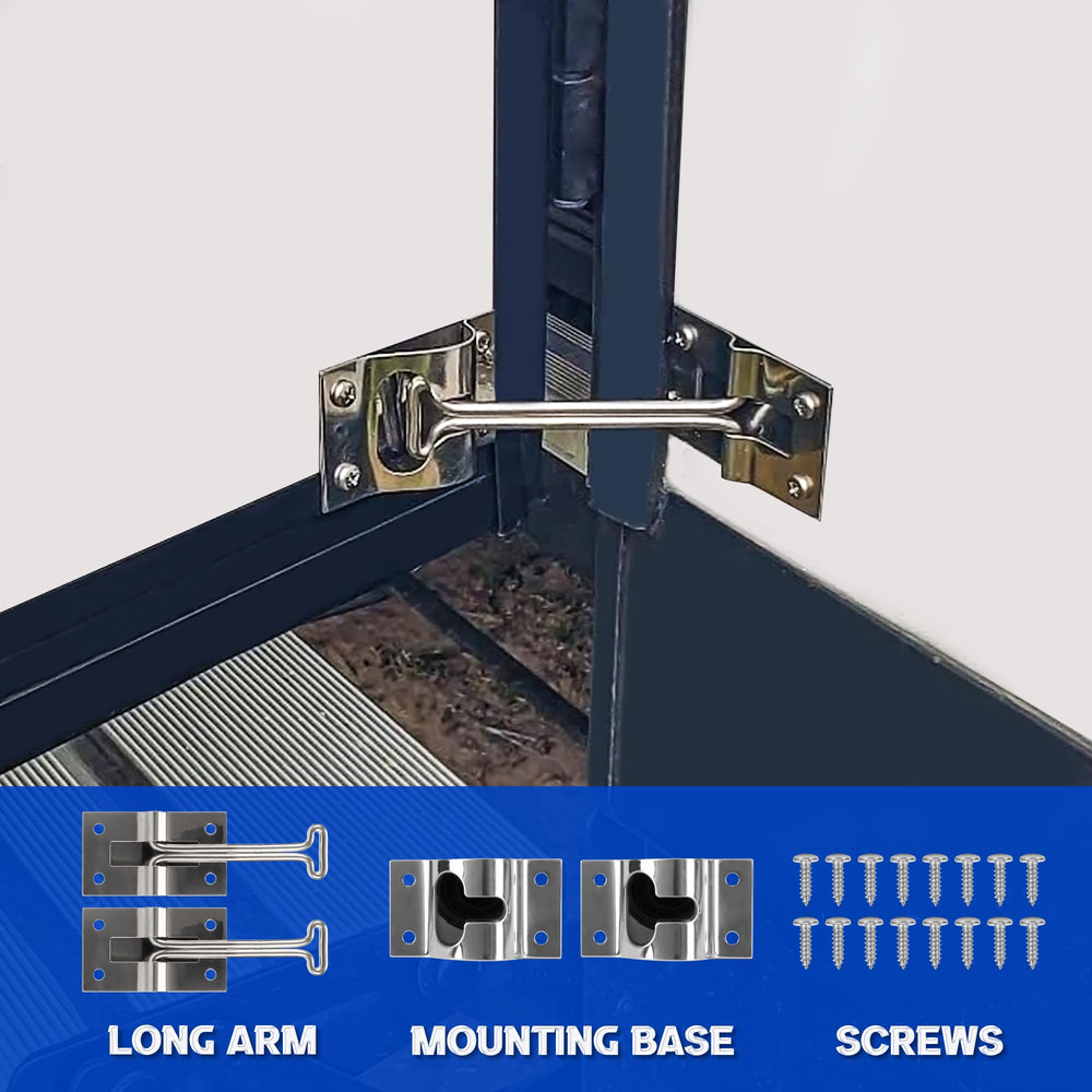 Lonffery latch installed on RV door showing secure hold and easy operation benefit