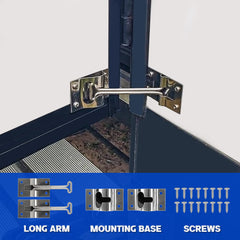 Lonffery latch installed on RV door showing secure hold and easy operation benefit
