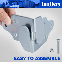 Lonffery predrilled holes and included bolts for fast easy installation