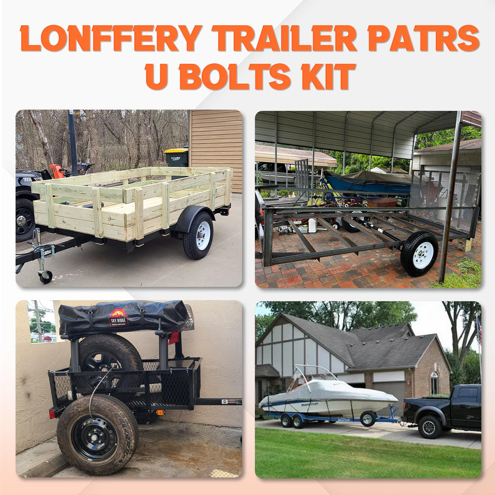 Lonffery U-bolt next to ruler for size verification and accurate fit