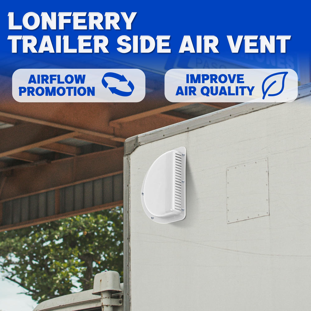 Lonffery vent fitted on RV exterior illustrating discreet, clean appearance