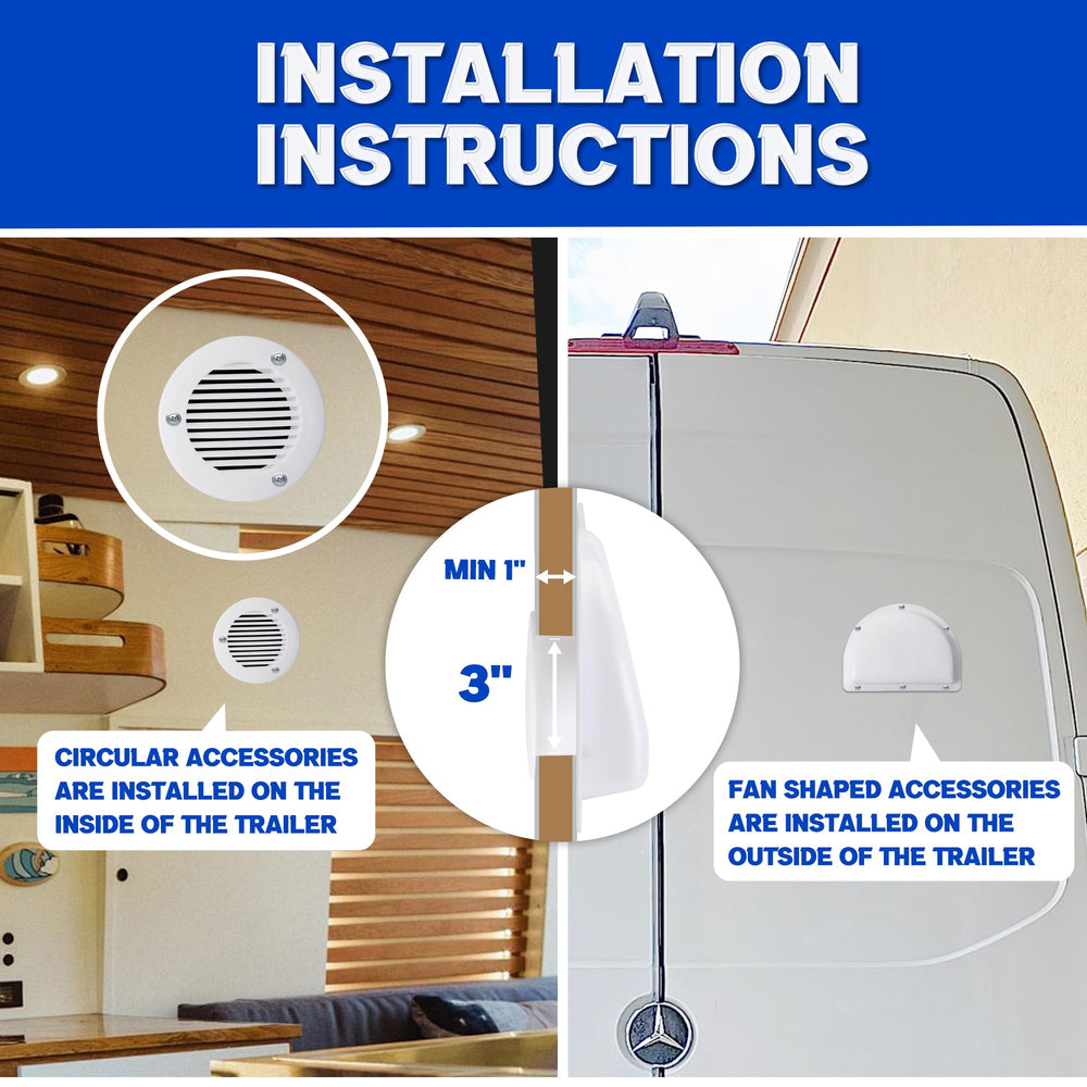 Lonffery vent cover shedding water demonstrating weather protection
