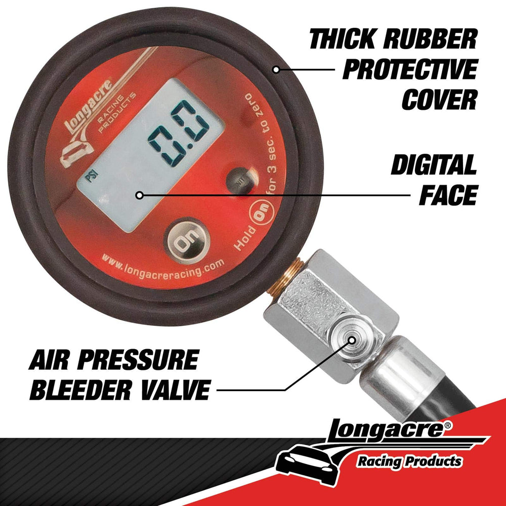 Longacre gauge shock-resistant bumper closeup protecting electronics