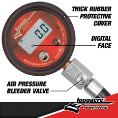 Longacre gauge shock-resistant bumper closeup protecting electronics