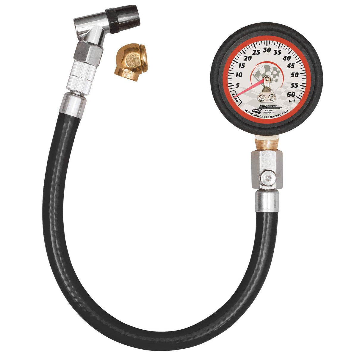 Longacre front face 2-inch dial showing clear readings and fast checks