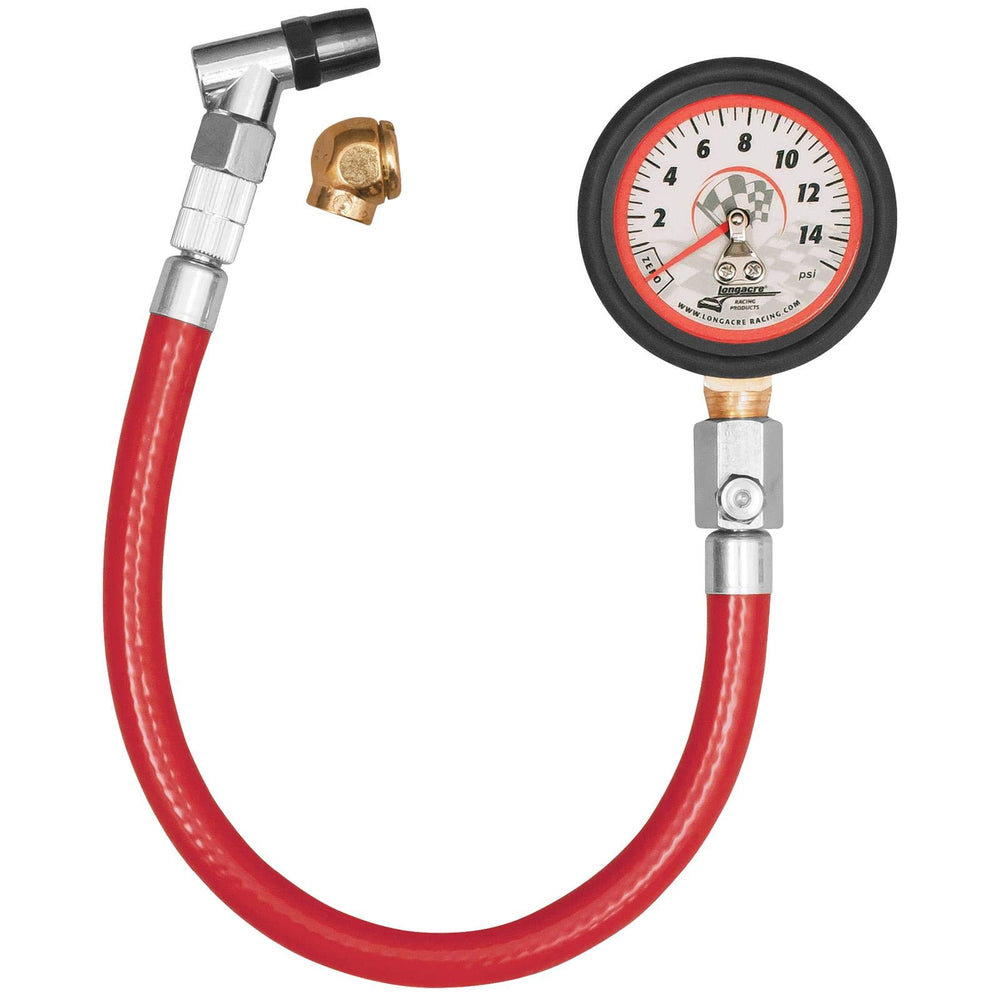 Longacre gauge front face showing glow dial for nighttime visibility