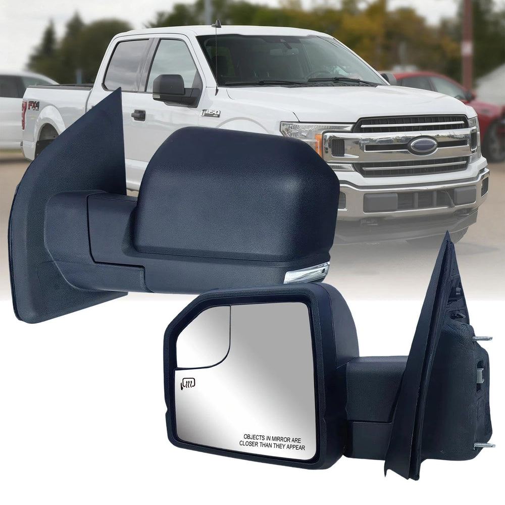 LONGLING left mirror front assembly showing exact fit and restored appearance