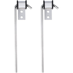 Lonsda front view of two hanger rods showing fit and durability