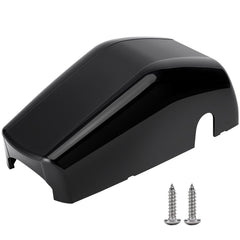 Lonsda front view of left awning head cover showing fit and finish, protects motor