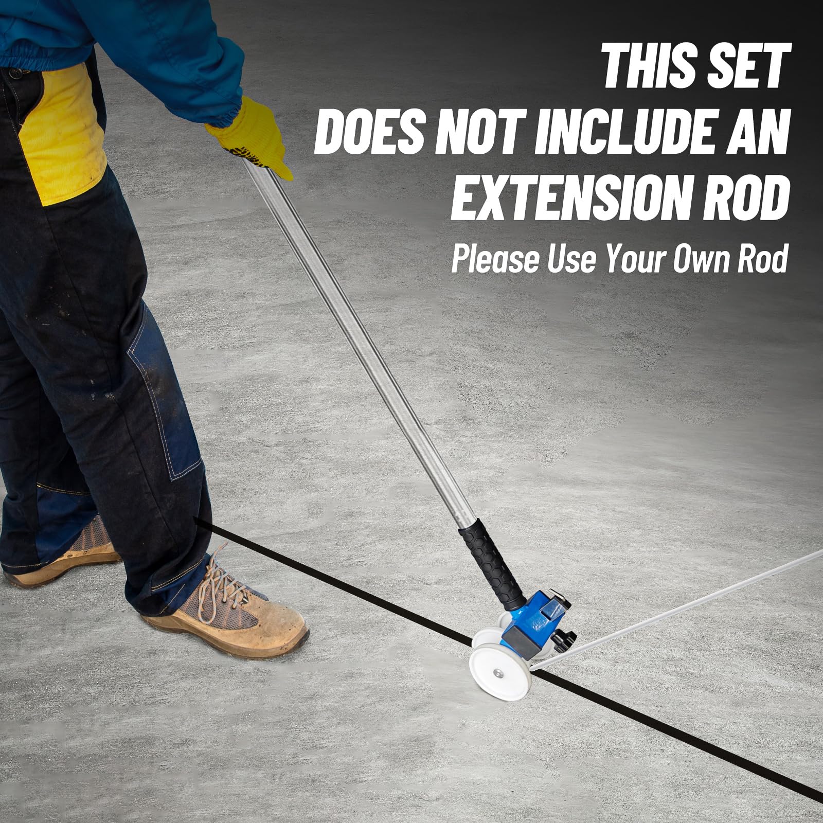 LookFox in use with threaded rod by standing operator for reduced bending