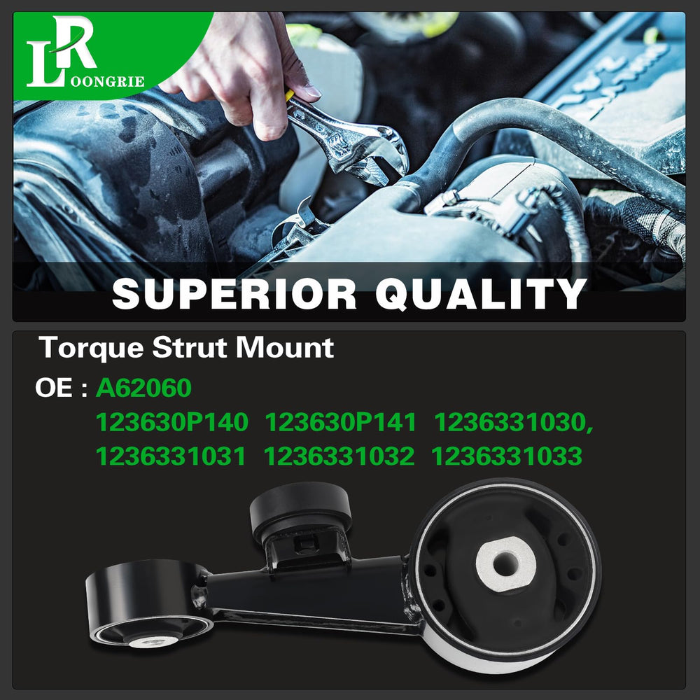 loongrie torque strut installed in engine bay reducing vibration while driving