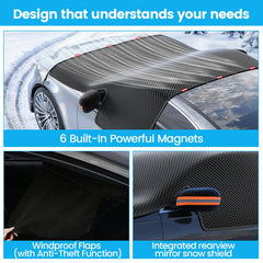lootaan close-up of side mirror covers keeping mirrors ice-free and protected
