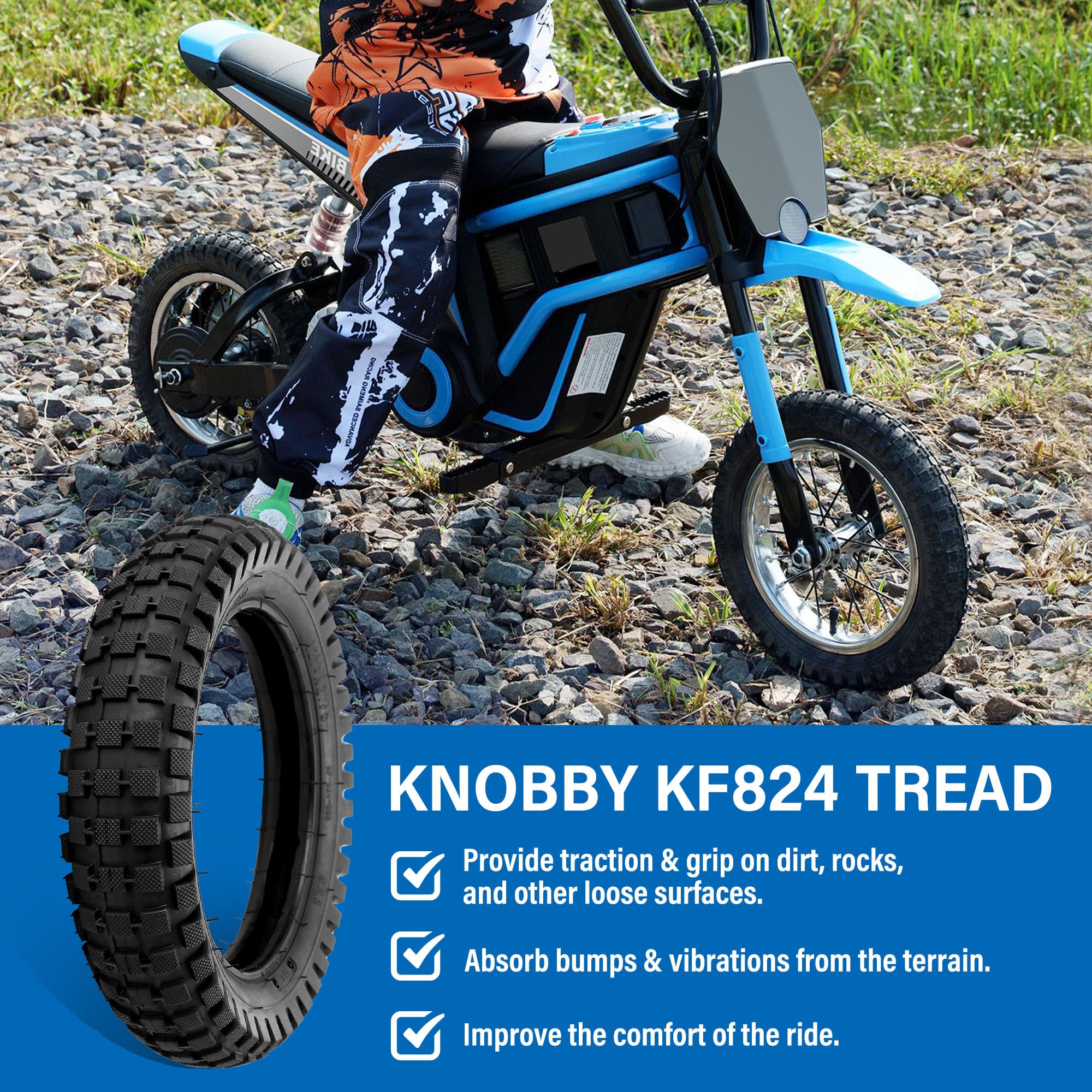 LotFancy tire mounted on rim showing fitment accuracy and safety