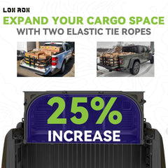 LOX ROX installed inside truck bed securing small cargo and preventing movement