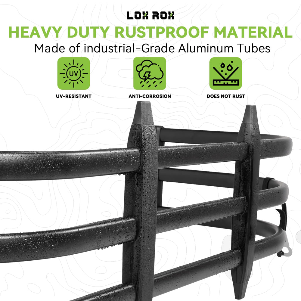LOX ROX fitted under a tonneau cover illustrating cover compatibility benefit