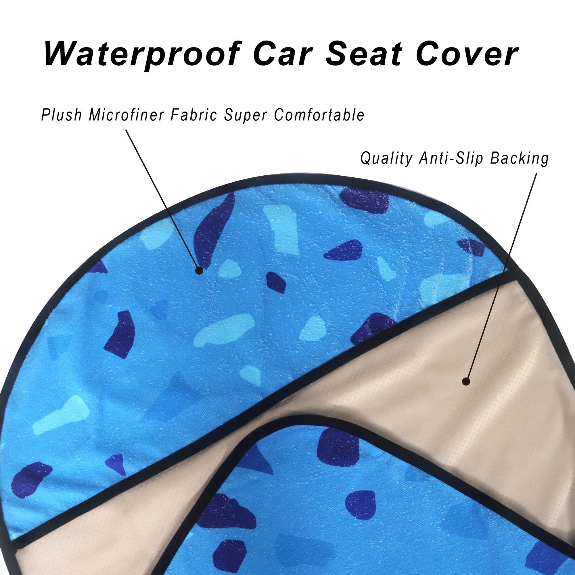 LoyaGour elastic strap fastening to headrest for secure non-slip fit