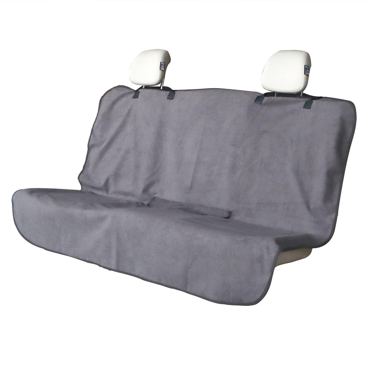LoyaGour front view showing grey towel surface and neat coverage benefit