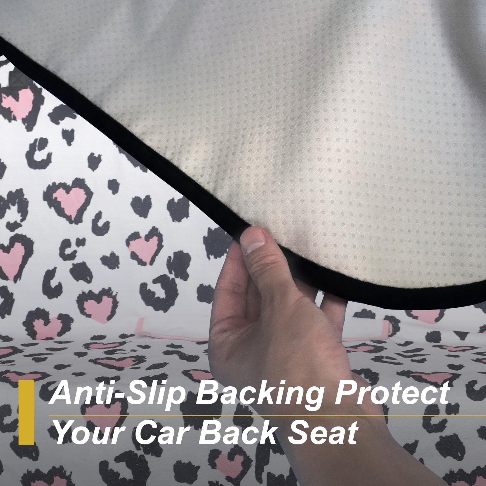LoyaGour installed on SUV front seat protecting upholstery from sweat