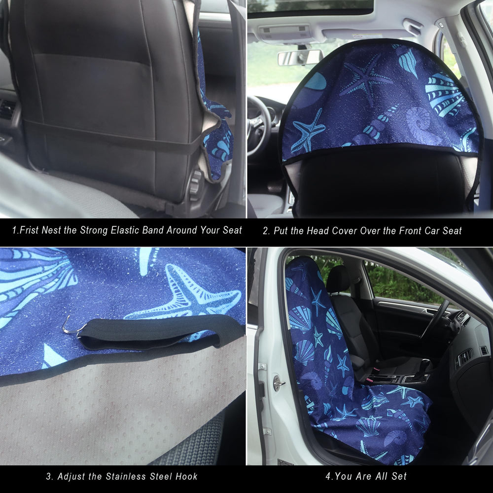 LoyaGour non-slip backing detail holding cover in place on bucket seat