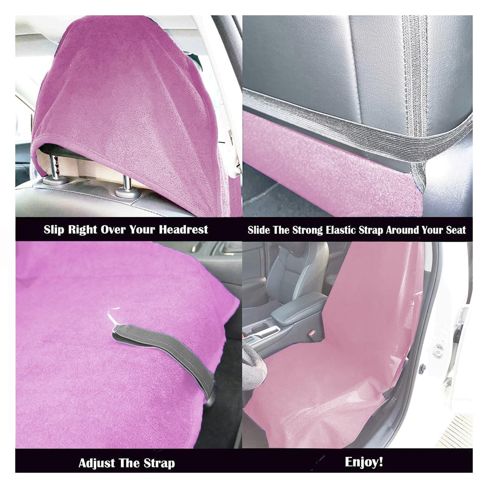 LoyaGour seat cover installed in SUV protects upholstery after workouts