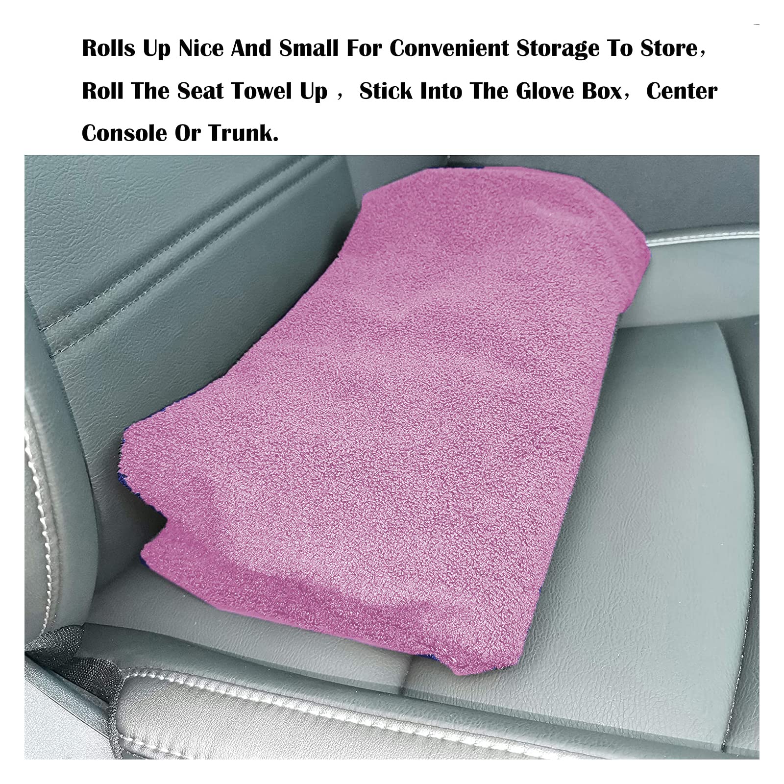LoyaGour seat cover next to water bottle shows scale and full-length coverage