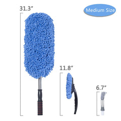 Loyakuu microfiber bristle close-up revealing dense fibers for strong dust pickup
