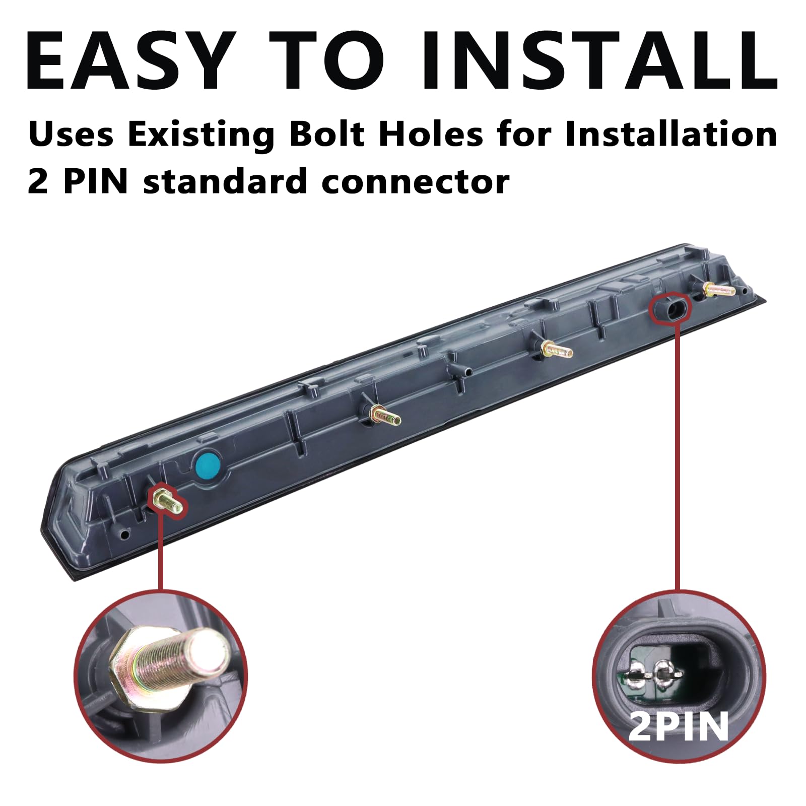 Lqito rear view with 2-pin connector showing easy plug-and-play benefit
