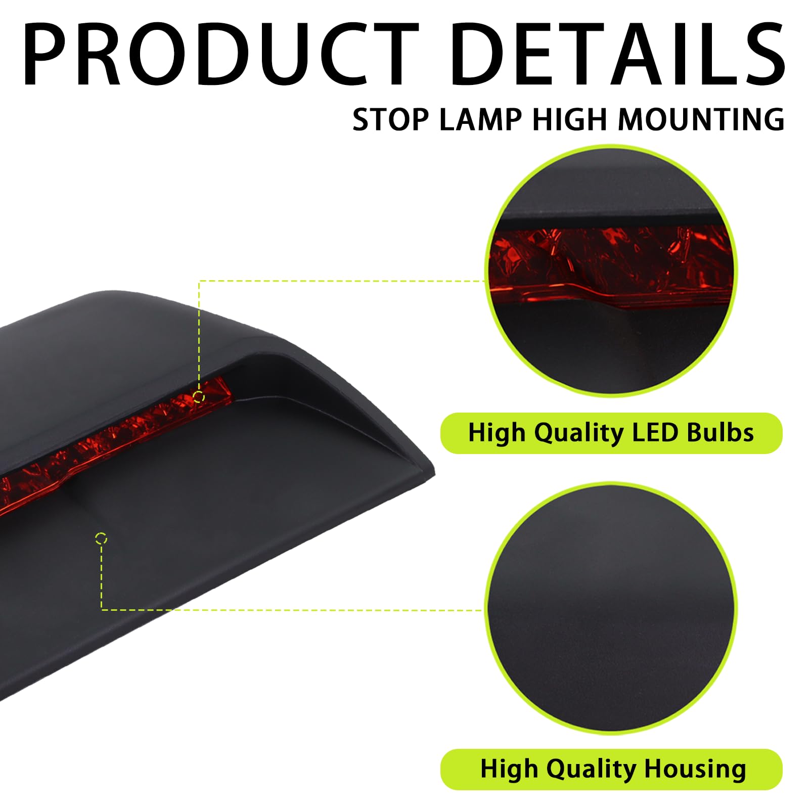 Lqito close-up of LED array and lens with durable clarity and bright signaling