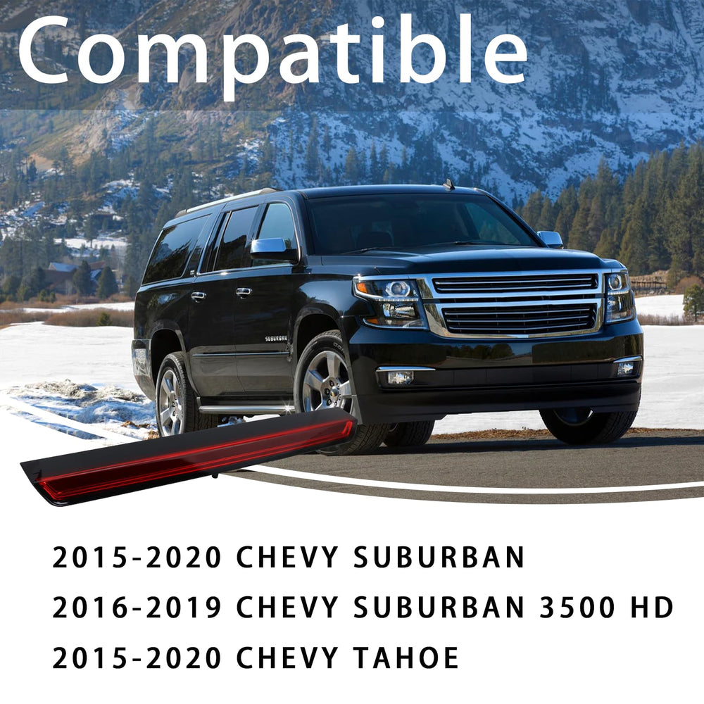 Lqito third brake light installed on Chevy Tahoe improving rear visibility