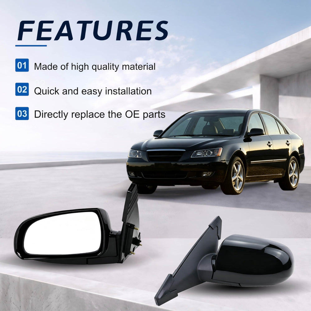 Lqito mirror surface with water beading showing weather resistance and clarity