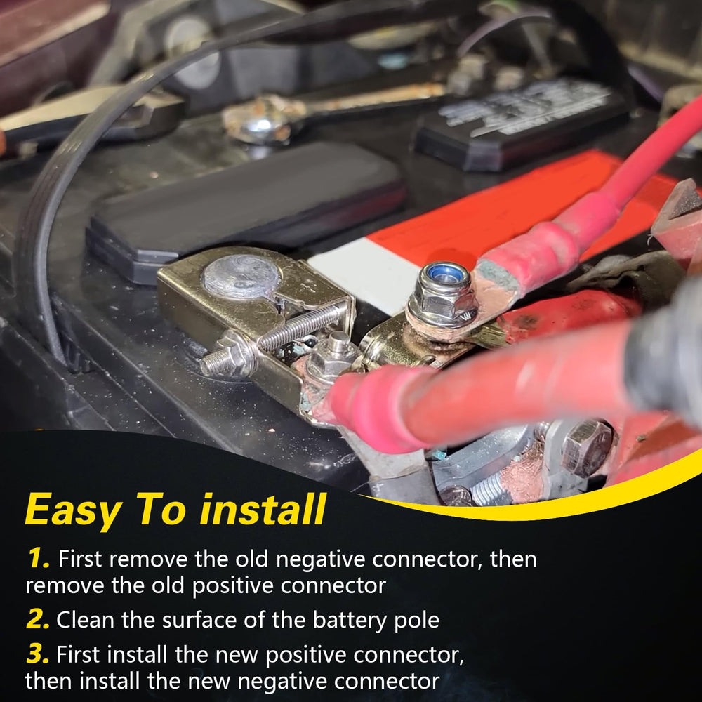 LQYLMY installed on Ford F-150 battery showing direct-fit replacement benefit