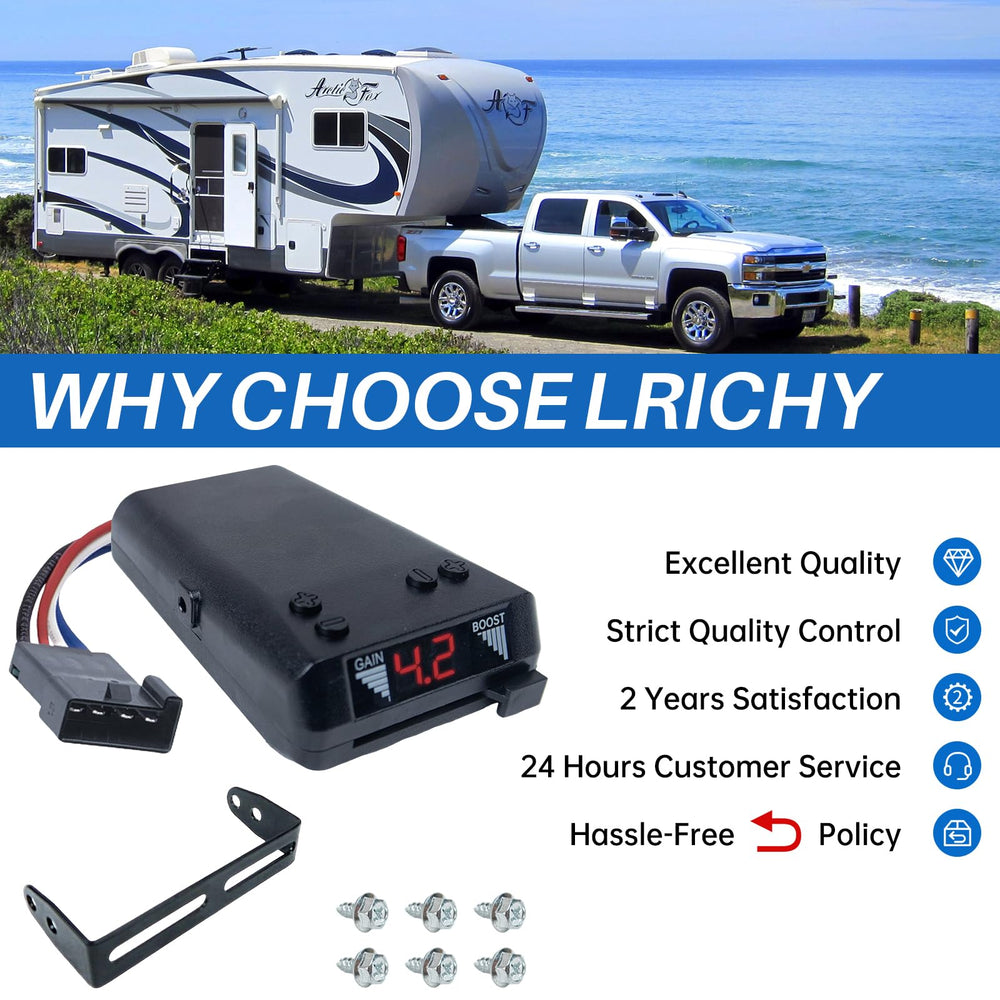 Lrichy retail packaging and manual offering clear instructions and warranty