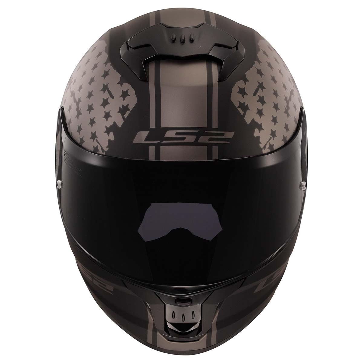 LS2 helmet with gloves and bag to show size and practical storage convenience