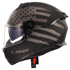 LS2 side profile highlighting Kinetic Polymer Alloy shell and stable high-speed performance