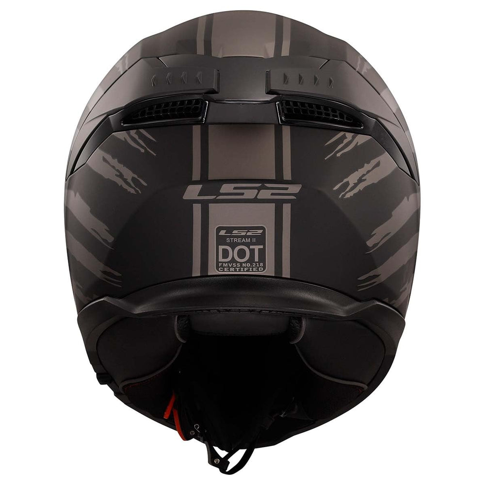 LS2 sunshield deployed close-up providing glare reduction for bright-light comfort