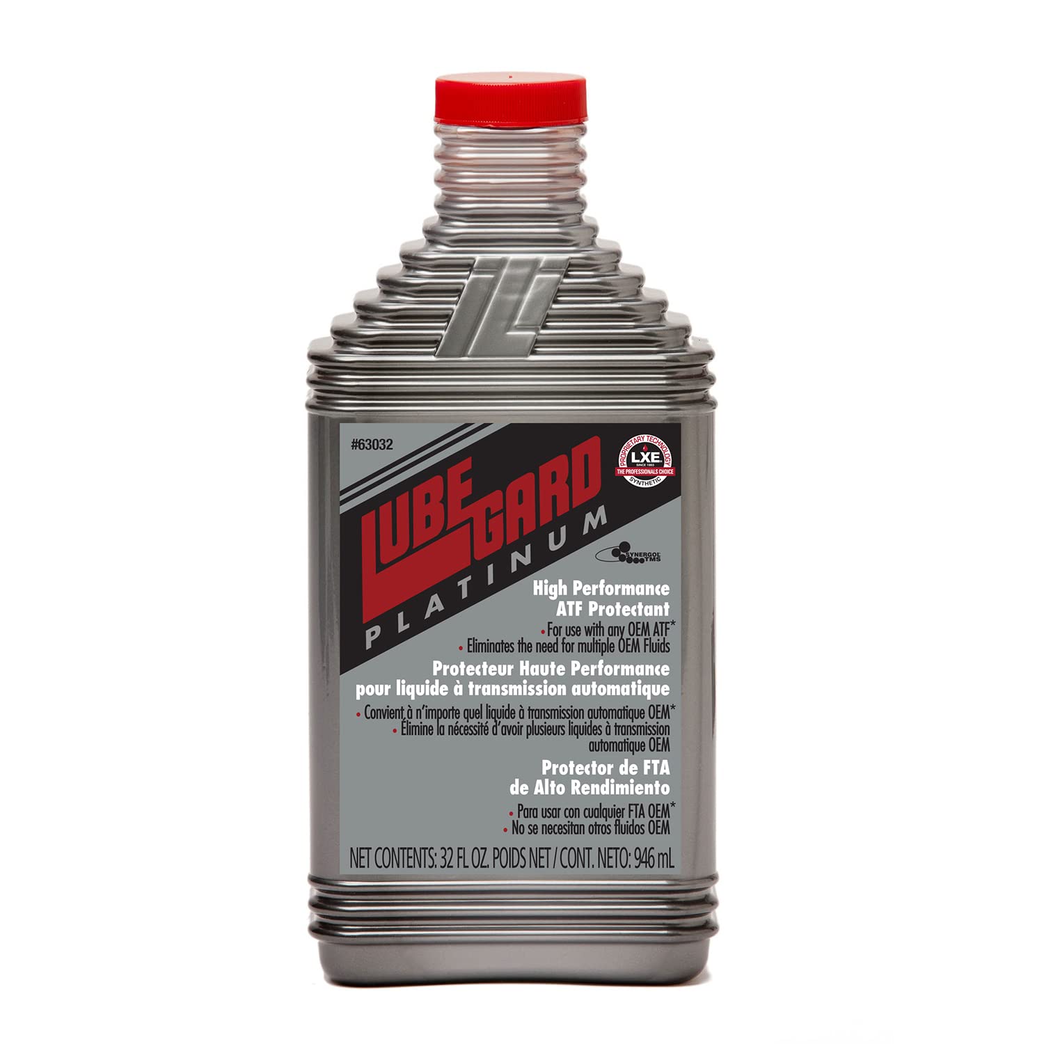 Lubegard 63032 front bottle showing product and capacity aiding ATF conversion
