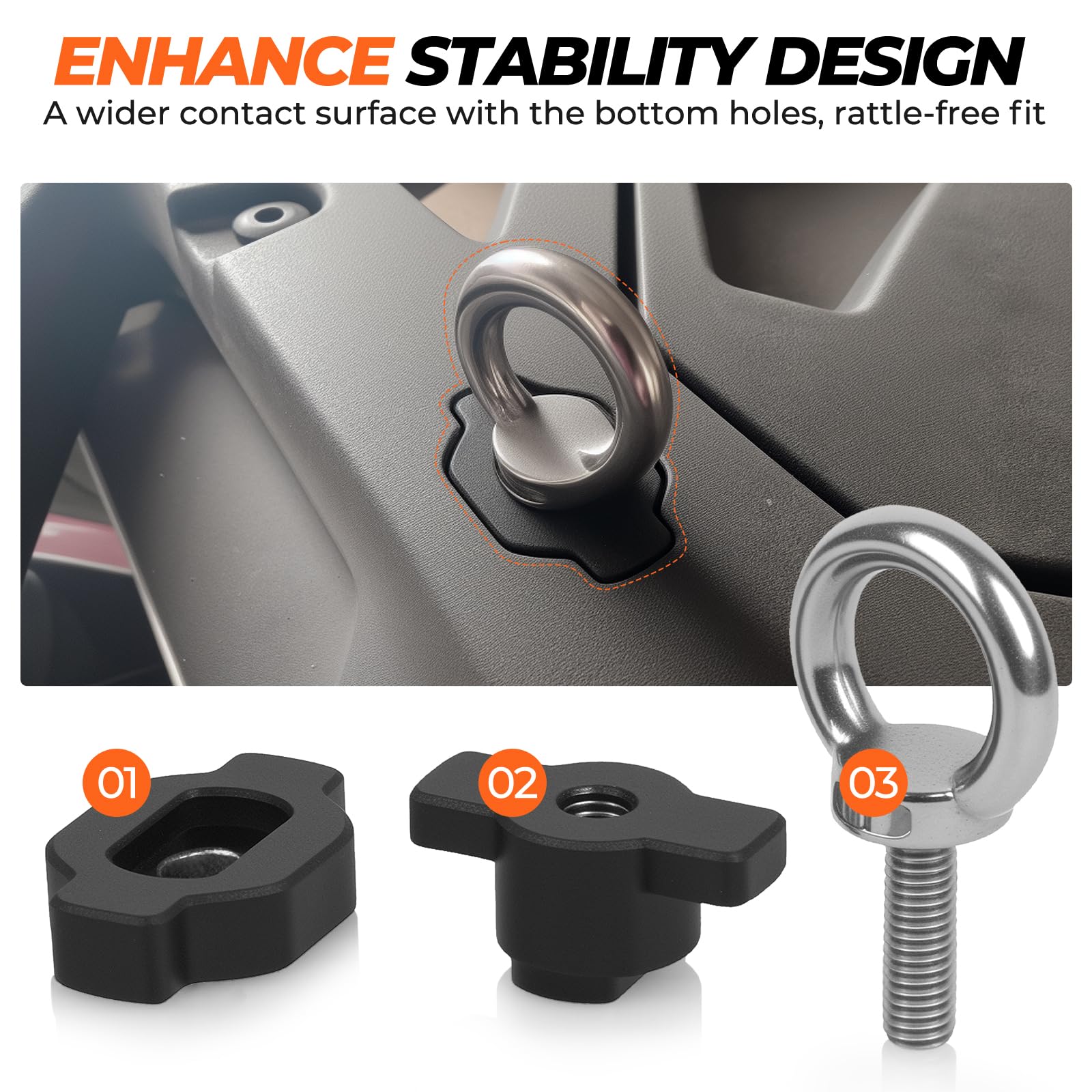 LUBELE single anchor profile showing CNC aluminum precision fit