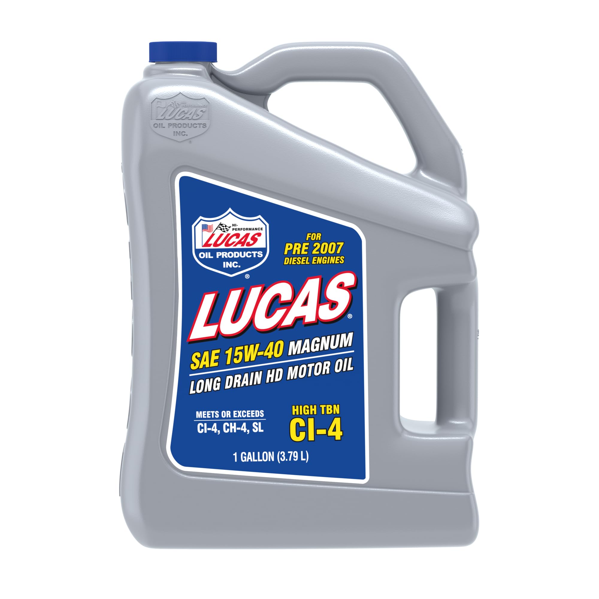 Lucas Oil front label showing product name and benefits for confident purchase