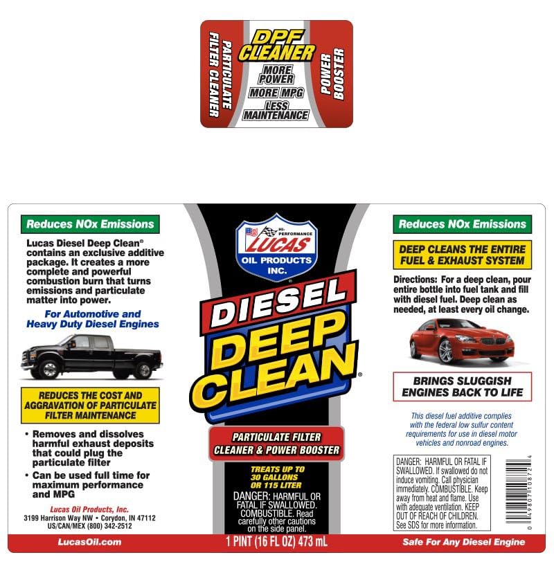 Lucas Oil 16 oz bottle next to a ruler showing compact size and portability
