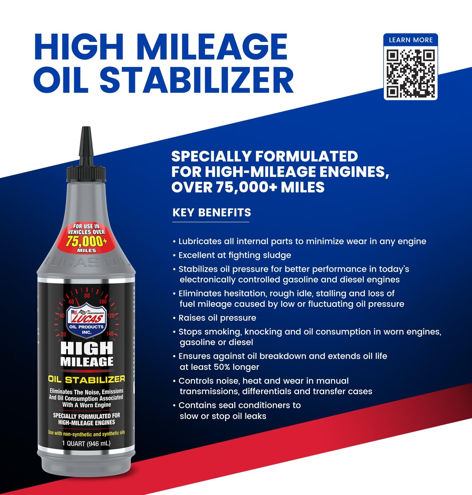 Mechanic using LUCAS OIL in a garage, restoring smoother engine operation