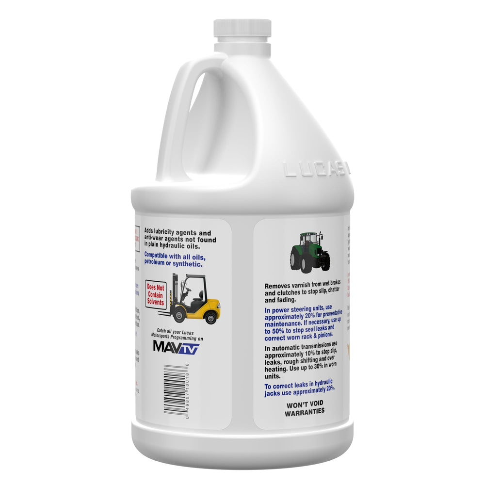 Lucas Oil pour spout and cap detail for easy, spill-free dosing