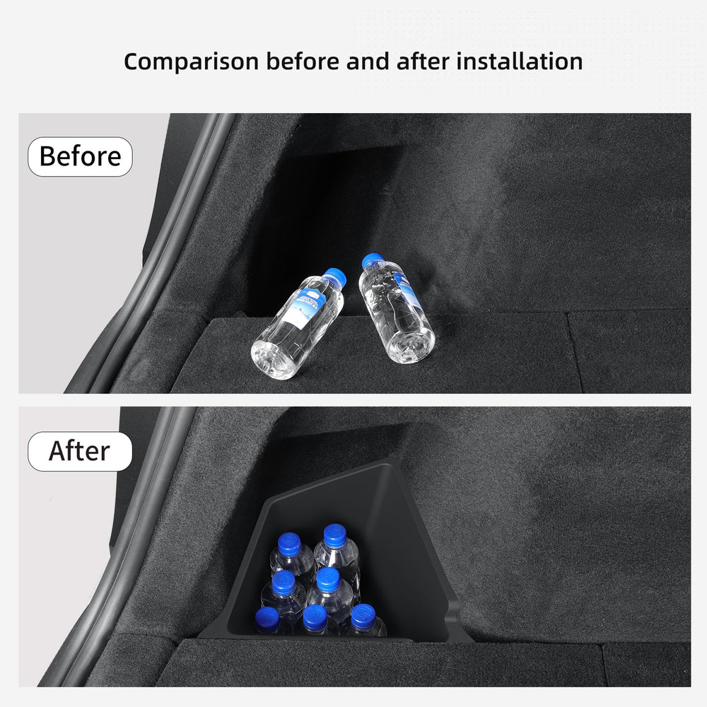 LUCKEASY open lid revealing interior space and easy access to items
