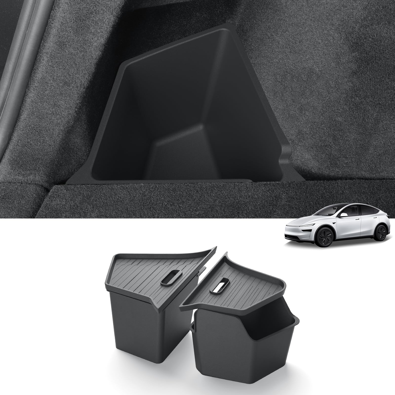LUCKEASY lifestyle trunk shot showing integrated look and improved tidiness