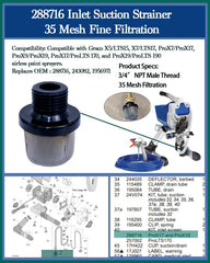 LUCKXUANYUAN 40 mesh manifold filters arranged to show coarse filtration benefit