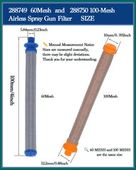 LUCKXUANYUAN 60-mesh blue gun filter detailed view highlighting clog protection