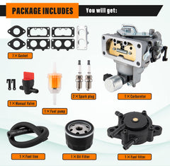 Lucky Seven gasket and accessory kit laid out for complete replacement convenience