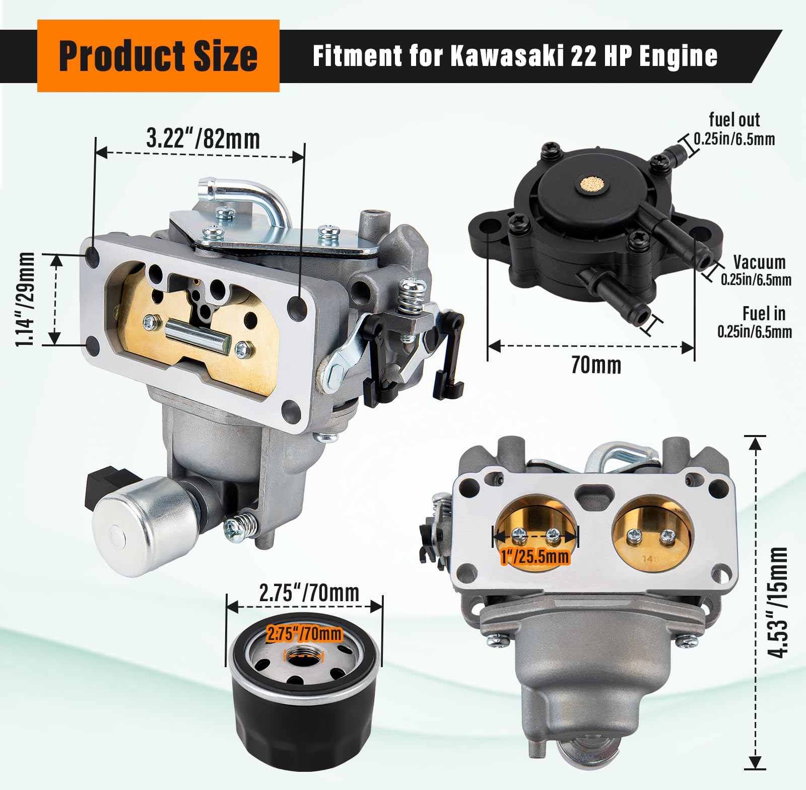 Lucky Seven kit used during mower maintenance for faster, dependable service