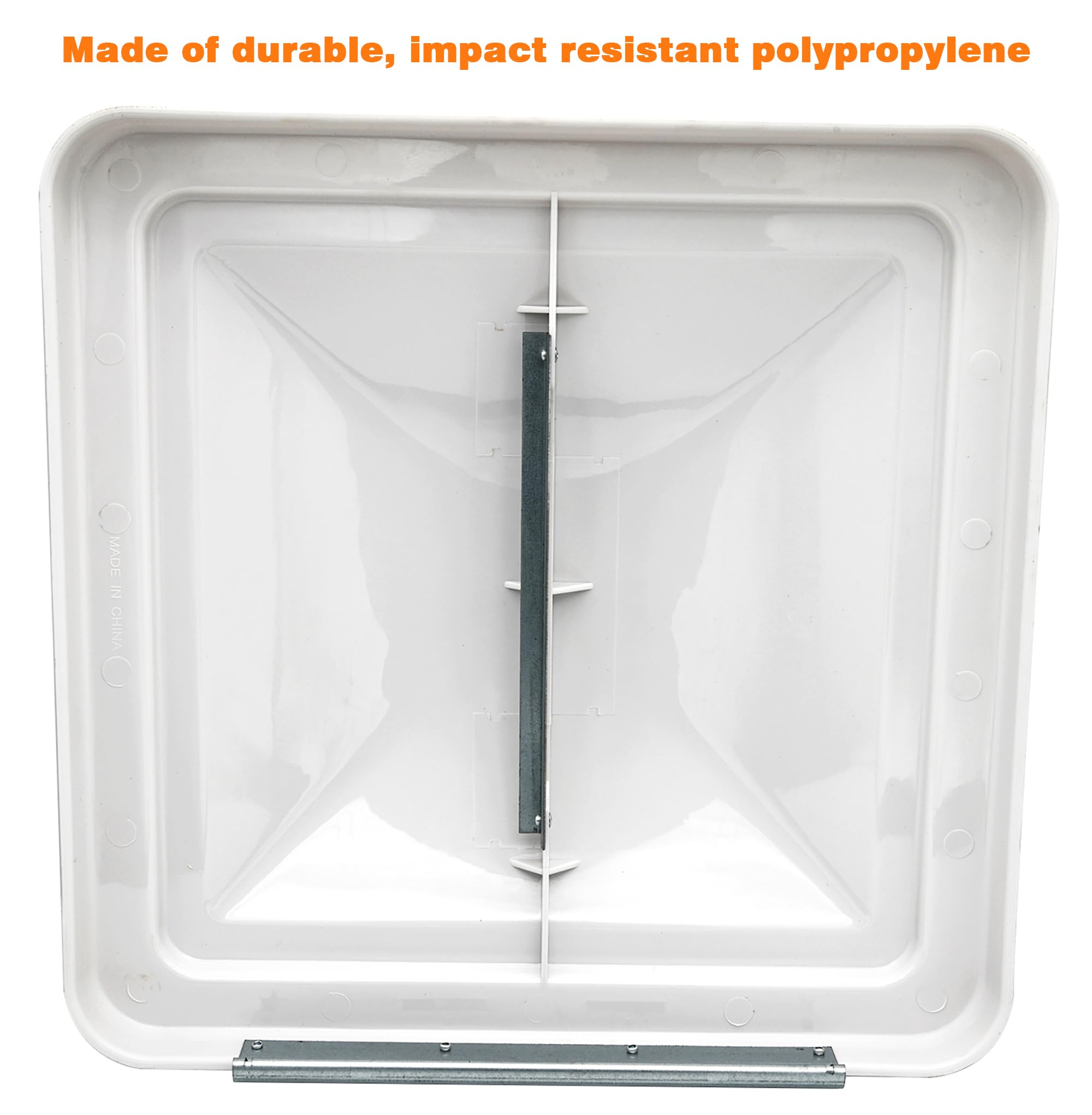 LuckySlycyc installed on camper skylight illustrating versatile replacement use